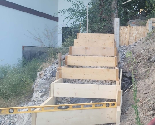 concrete prep by a homeowner